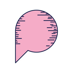 pink message bubble
