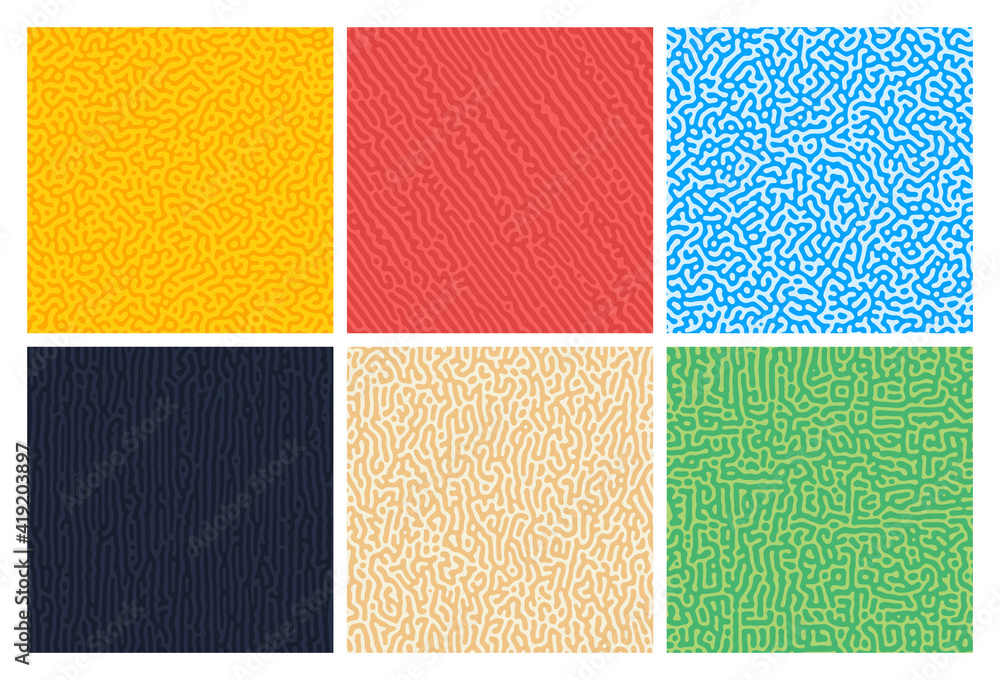 Poster turing reaction colorful background