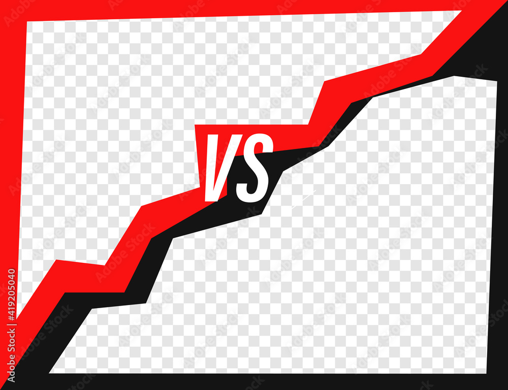 Poster versus day template. vector background with copy space