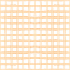 Brown plaid tartan watercolor simple seamless pattern
