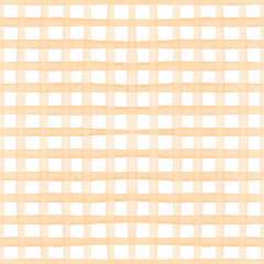 Brown plaid tartan watercolor simple seamless pattern
