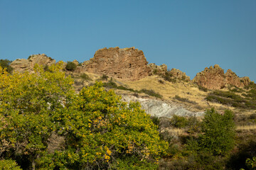 Fototapeta na wymiar Devil's Backbone Rock Ridge