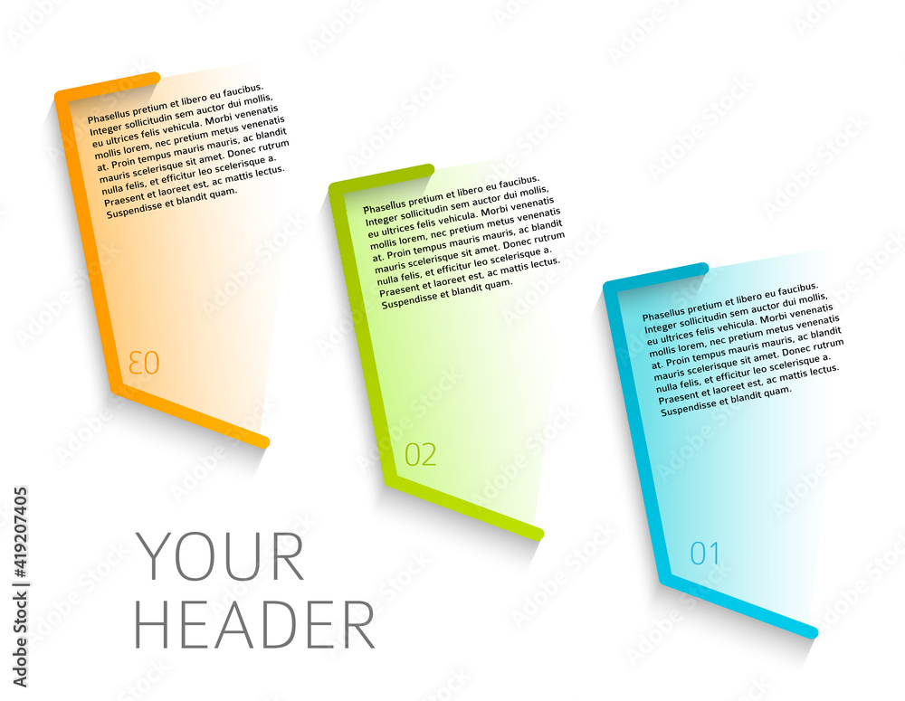 Wall mural design elements loop style background business presentation template. vector illustration eps 10 for