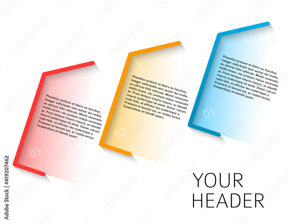 Wall mural design elements loop style background business presentation template. vector illustration eps 10 for
