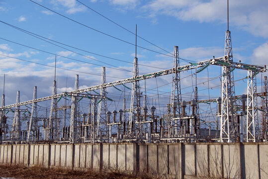 High voltage substation.