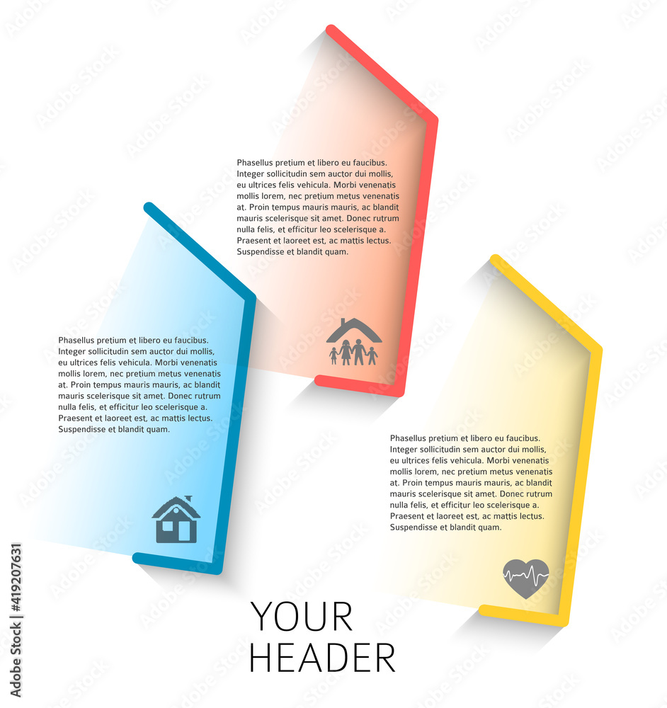 Wall mural design elements loop style background business presentation template. vector illustration eps 10 for