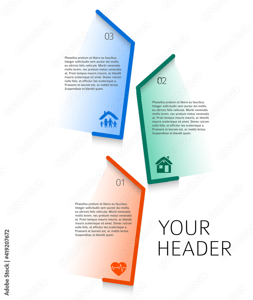 Wall mural design elements loop style background business presentation template. vector illustration eps 10 for