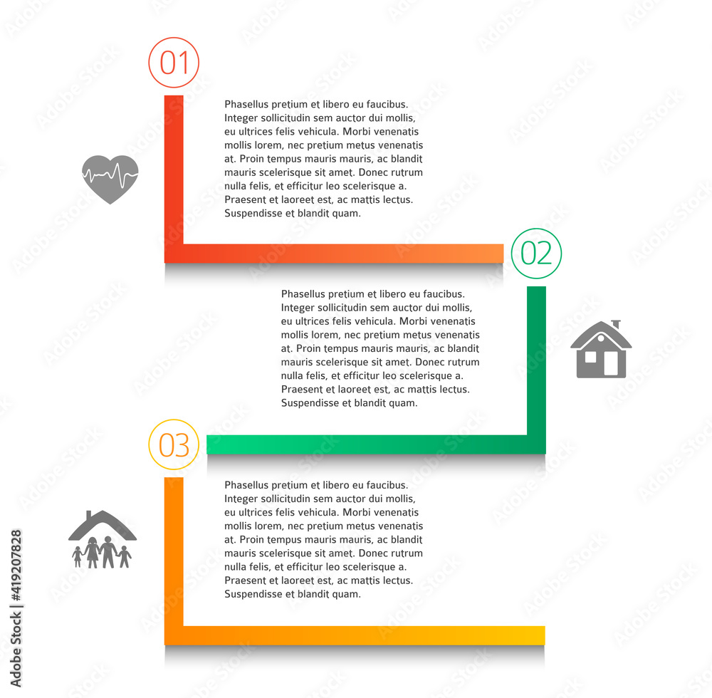 Wall mural design elements loop style background business presentation template. vector illustration eps 10 for