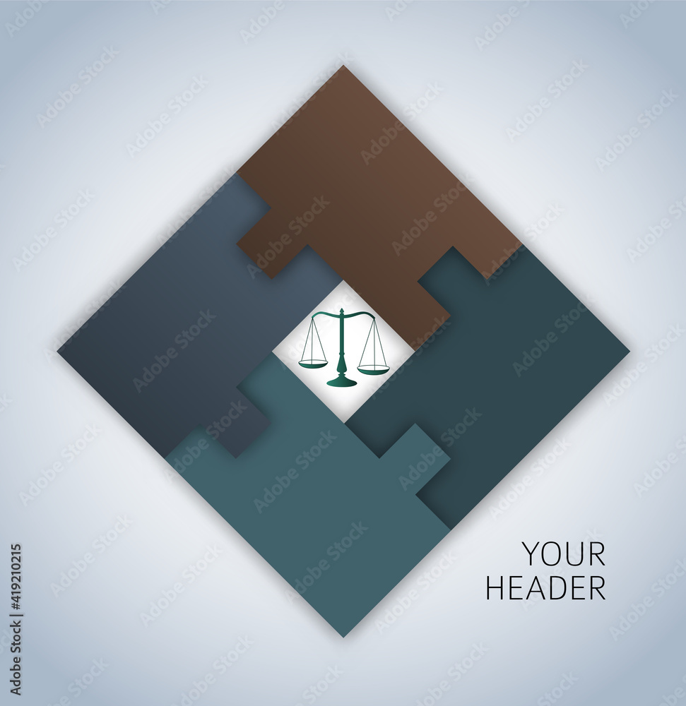 Sticker design elements puzzle style background business presentation template. vector illustration eps 10 f