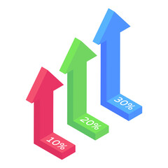 
Home analytics isometric editable icon 

