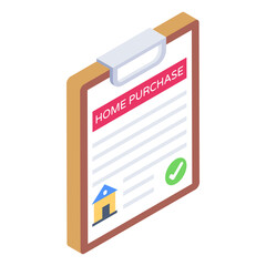 
Montage agreement in isometric icon 

