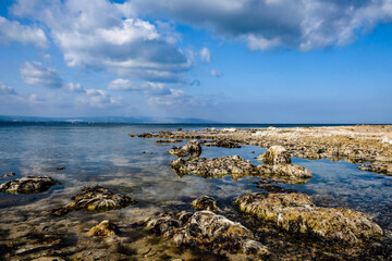 Fototapeta na wymiar Marzamemi sea and rocks