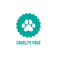 Obraz premium Cruelty free label. Not tested on animals stamp. No animal testing seal.