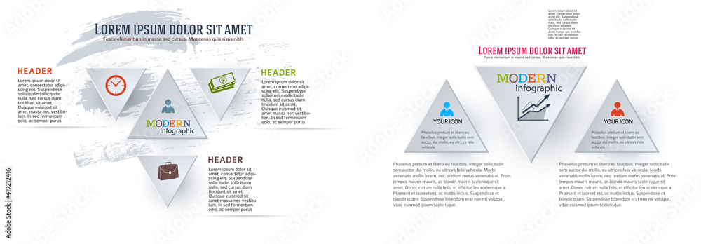 Sticker design elements infographic style background business presentation template. vector illustration eps