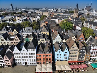 Cologne city, Germany - Frankenwerft. Cityscape of Cologne Germany.