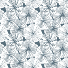Fototapeta na wymiar Seamless Pattern of Stylized Flowers.