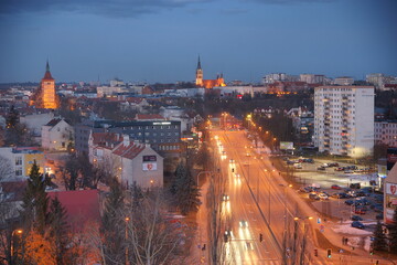 Olsztyn. Panorama miasta. Polaka - Mazury - Warmia. - obrazy, fototapety, plakaty