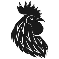 rooster head vector