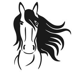horse head vector