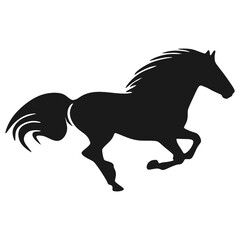 silhouette of a horse