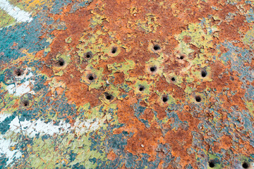 textura retro de óxido viejo y corrosión