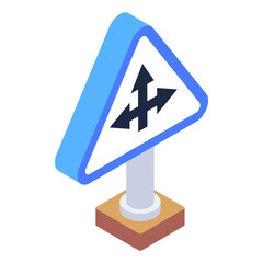 roadboard isometric trendy icon