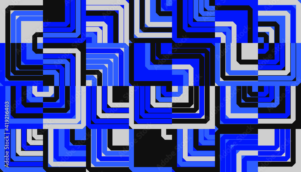 Poster simple geometric pattern design with basic geometry forms