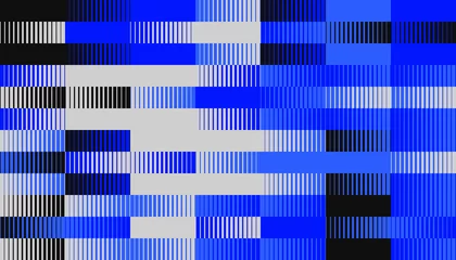 Abstract geometric vector pattern with transition effect © Normform