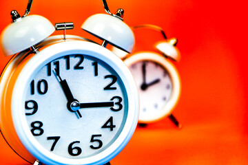 Fototapeta na wymiar Clocks marking daylight savings time