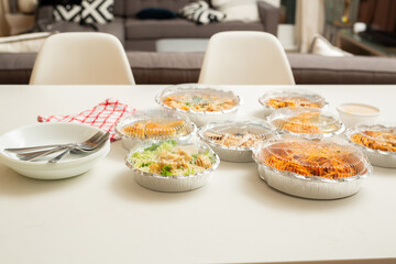 Italian Pasta and Salad Meal