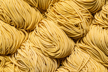 homemade raw noodles for ramen