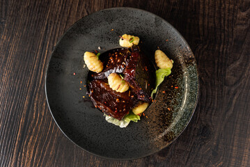 beef with potato gnocchi