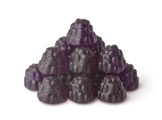 Pile of blackberry jelly candies