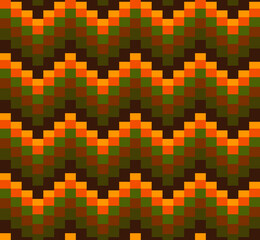 Seamless geometric pattern, retro print.