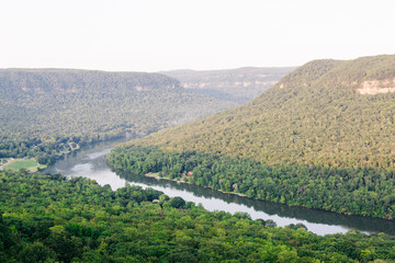 Obraz premium Tennessee River Lookout Mountain View