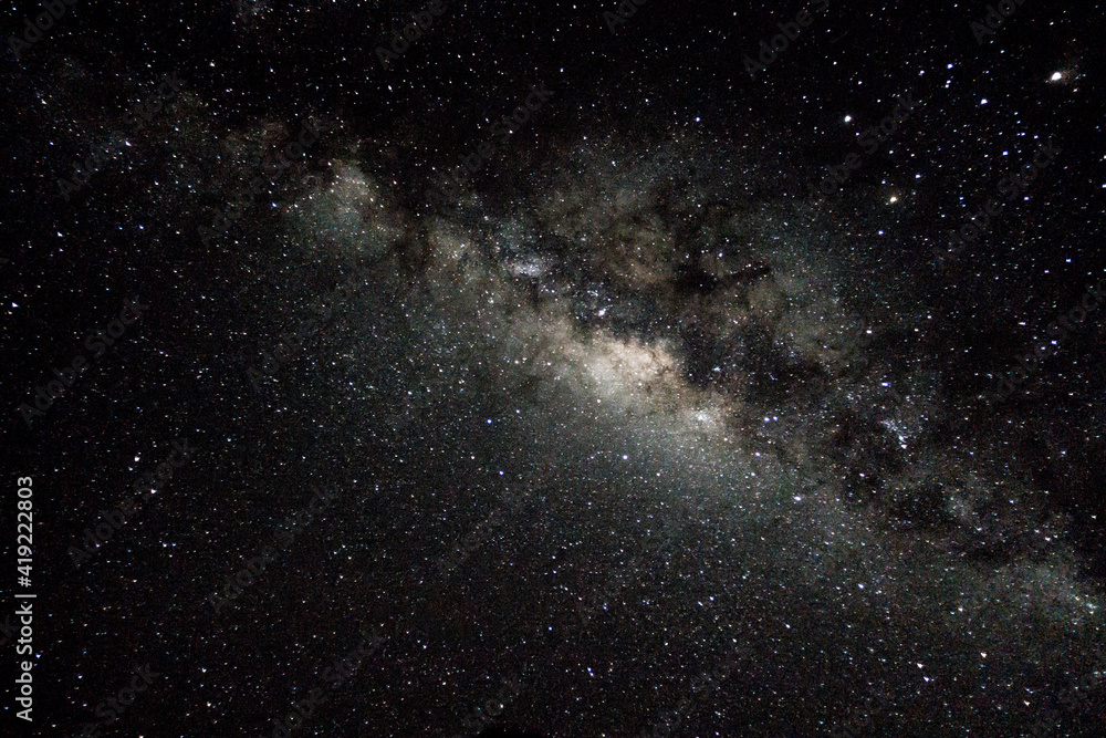 Wall mural the milky way taken from the tatacoa desert, colombia