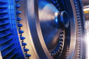 Structural element of a gas turbine with blades for aviation and power generation.