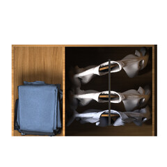 WARDROBE TOP VIEW - CLOSET IN PLAN