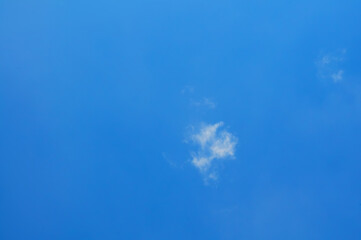 white cloud and the blue sky