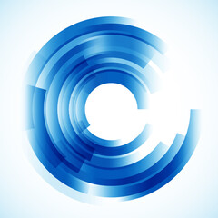 Geometric frame from circles, vector abstract background, wallpaper