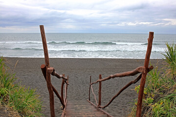 Khalaktyrsky Beach in Petropavlovsk-Kamchatskiy, Russia