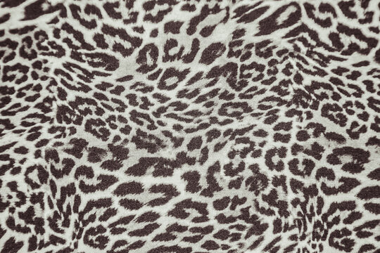 Leopard effect fabric pattern background sample. Leopard print seamless background.