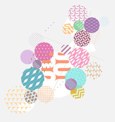 Abstract modern geometric background