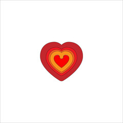 Heart icon. Love symbol. Logo design element