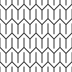 Vector geometric seamless pattern.Modern geometric background with broken lines.