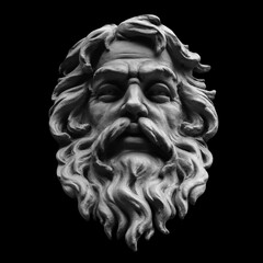 God Zeus. The king of the gods and the ruler of mount Olympus,  the god of the sky and thunder. - obrazy, fototapety, plakaty