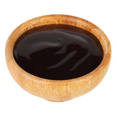 plum sauce on a white background