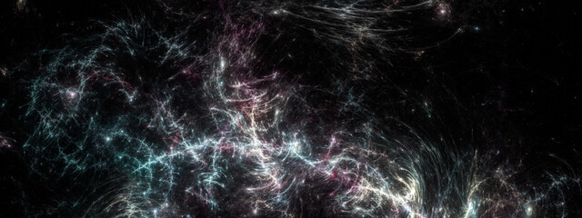 Banner Star field background . Starry outer space background texture . Colorful Starry Night Sky Outer Space background. 3D illustration