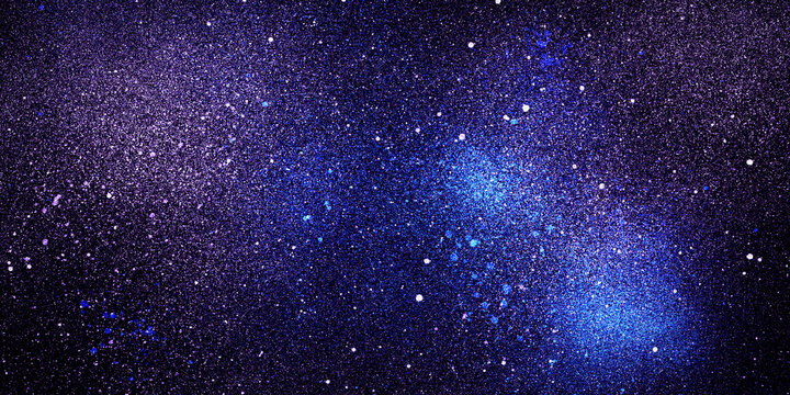abstract space of galaxy background texture with gliter dark blue background © arwiyada