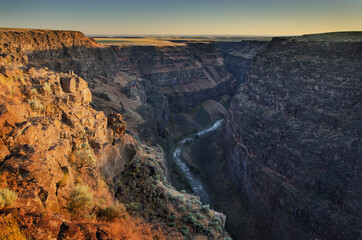 USA, Idaho. Bruneau River Canyon Overlook.